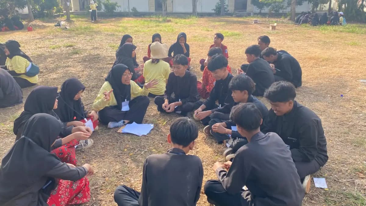 foto siswa siswi mengikuti pelatihan