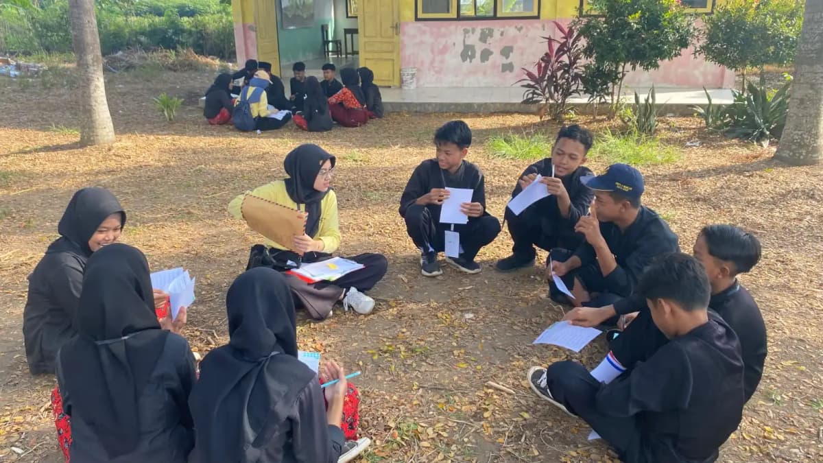 foto siswa siswi mengikuti pelatihan