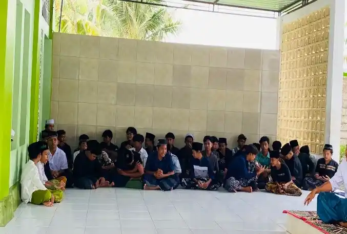 para siswa siswi mengikuti perayaan isra miraj